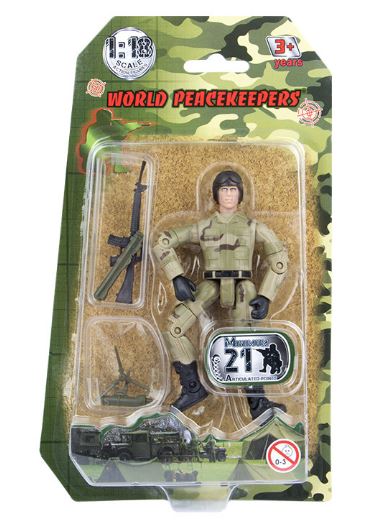 WORLD PEACEKEEPER 1:18 SCALE FIGURE DELTA FORCE. ASSORTMENT WITH ACCESSORIES - Image 4
