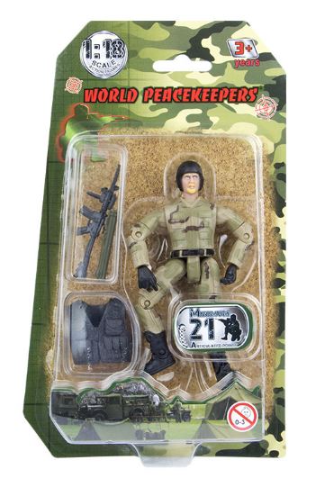 WORLD PEACEKEEPER 1:18 SCALE FIGURE DELTA FORCE. ASSORTMENT WITH ACCESSORIES - Image 6