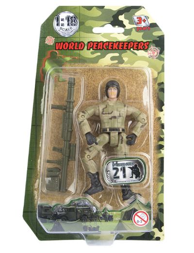 WORLD PEACEKEEPER 1:18 SCALE FIGURE DELTA FORCE. ASSORTMENT WITH ACCESSORIES - Image 7