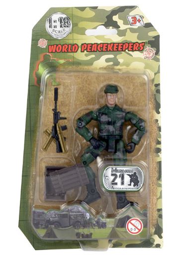 WORLD PEACEKEEPER 1:18 SCALE FIGURE RANGER CLASS ASSORTMENT WITH ACCESSORIES - Image 4