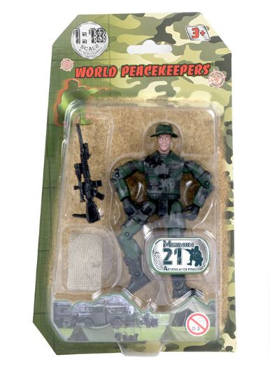WORLD PEACEKEEPER 1:18 SCALE FIGURE RANGER CLASS ASSORTMENT WITH ACCESSORIES - Image 5