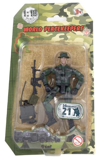 WORLD PEACEKEEPER 1:18 SCALE FIGURE RANGER CLASS ASSORTMENT WITH ACCESSORIES - Image 6
