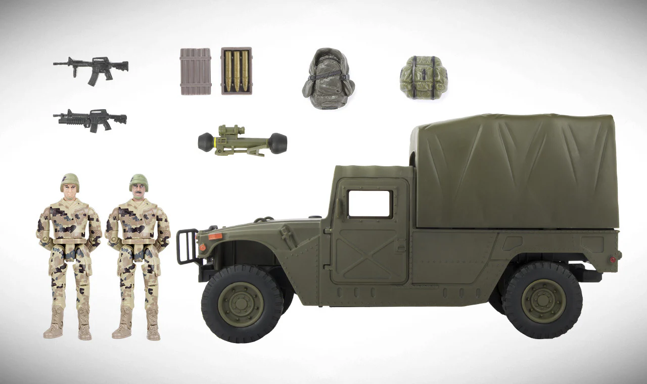 WORLD PEACEKEEPERS 1:18 MILITARY HUMVEE WITH FIGURES - Image 4