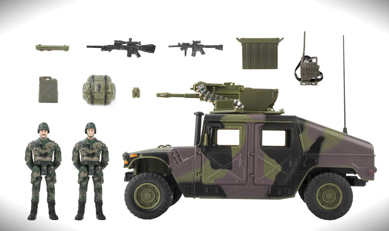 WORLD PEACEKEEPERS 1:18 MILITARY HUMVEE WITH FIGURES - Image 7