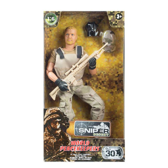 WORLD PEACEKEEPERS 1:6 SNIPER SET DESERT