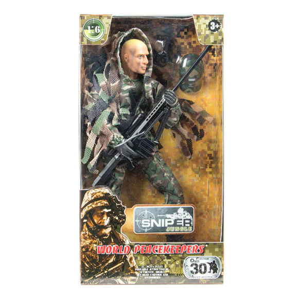 WORLD PEACEKEEPERS 1:6 SUPER ARTICULATED JUNGLE SNIPER FIGURE