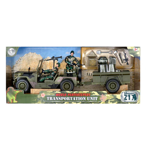 WORLD PEACEKEEPERS TRANSPORTATION UNIT WITH 2 FIGURES