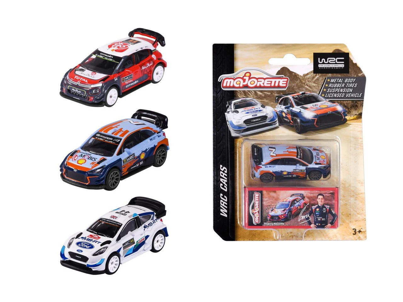 MAJORETTE DELUXE WRC RALLY CARS
