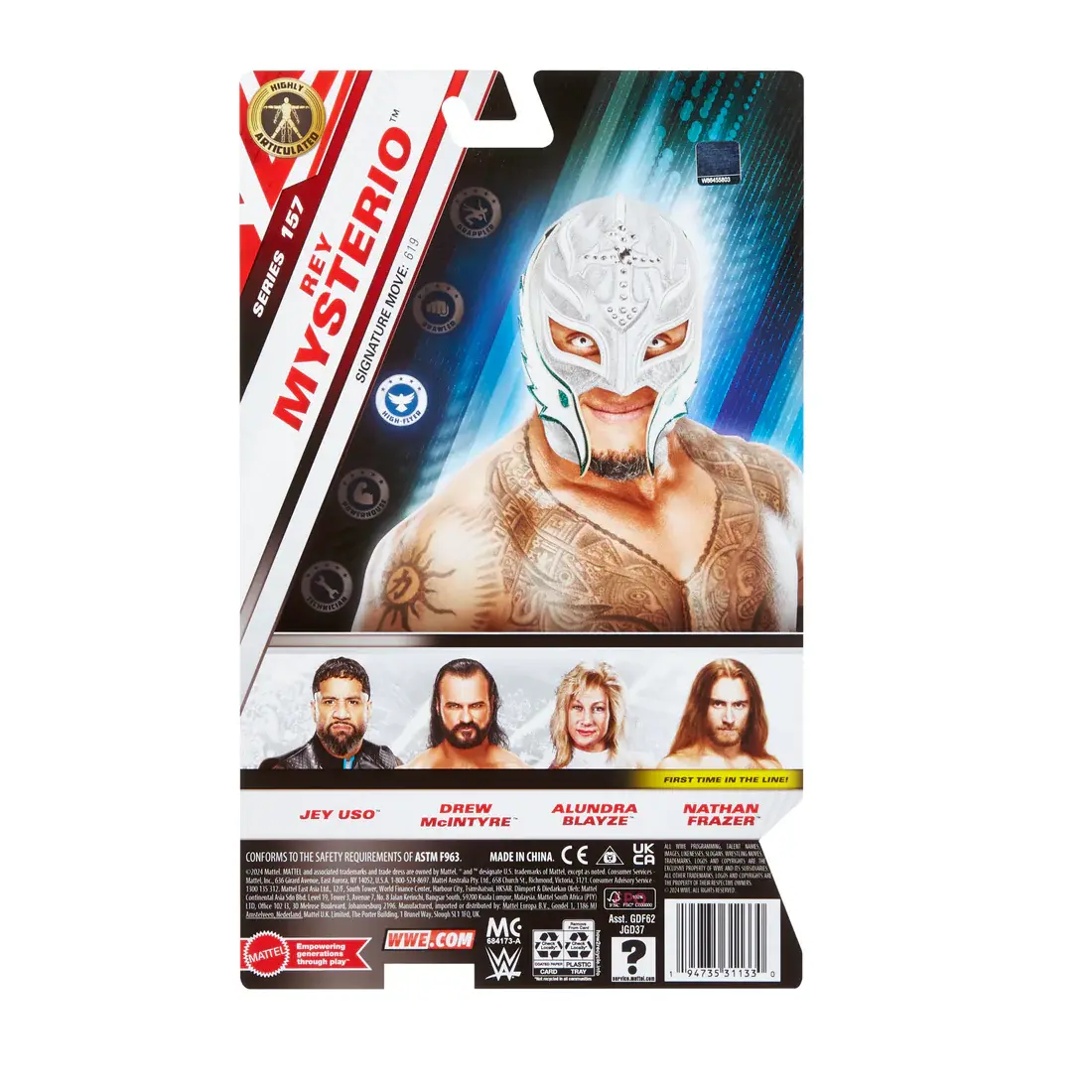 WWE BASIC FIGURE SERIES #157 REY MYSTERIO - Image 2