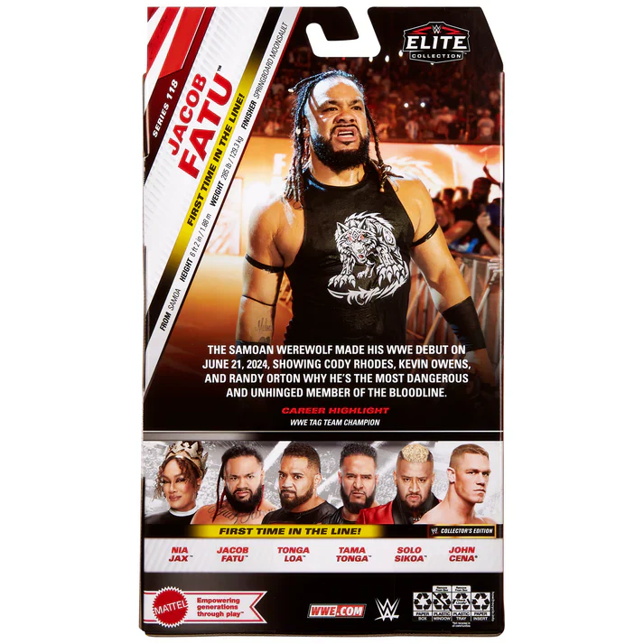 WWE ELITE FIGURE SERIES 118 - JACOB FATU - Image 3