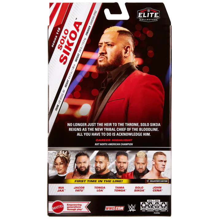 WWE ELITE FIGURE SERIES 118 - SOLO SIKOA - Image 2