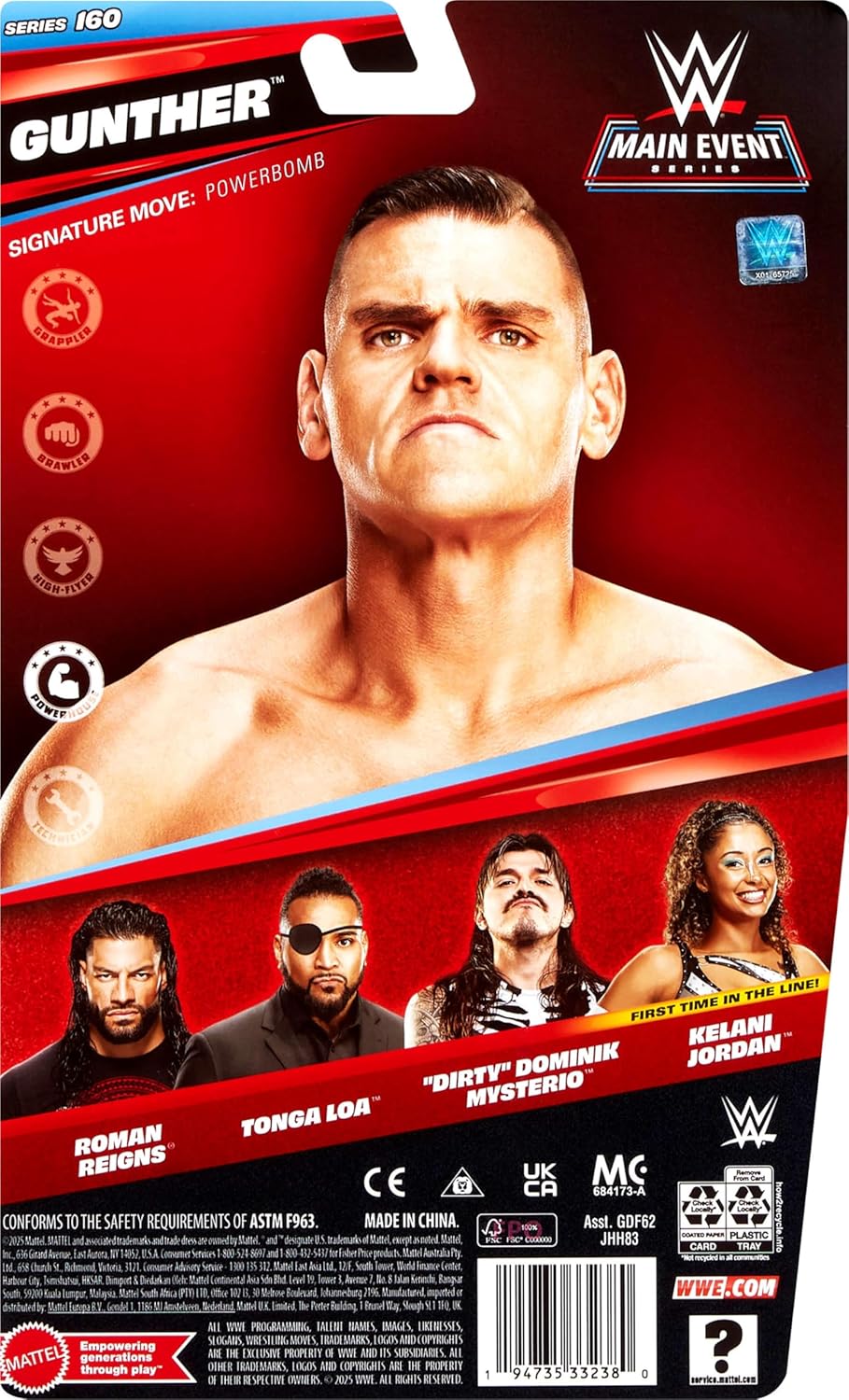 WWE MAIN EVENT SERIES 160 - GUNTHER - Image 6