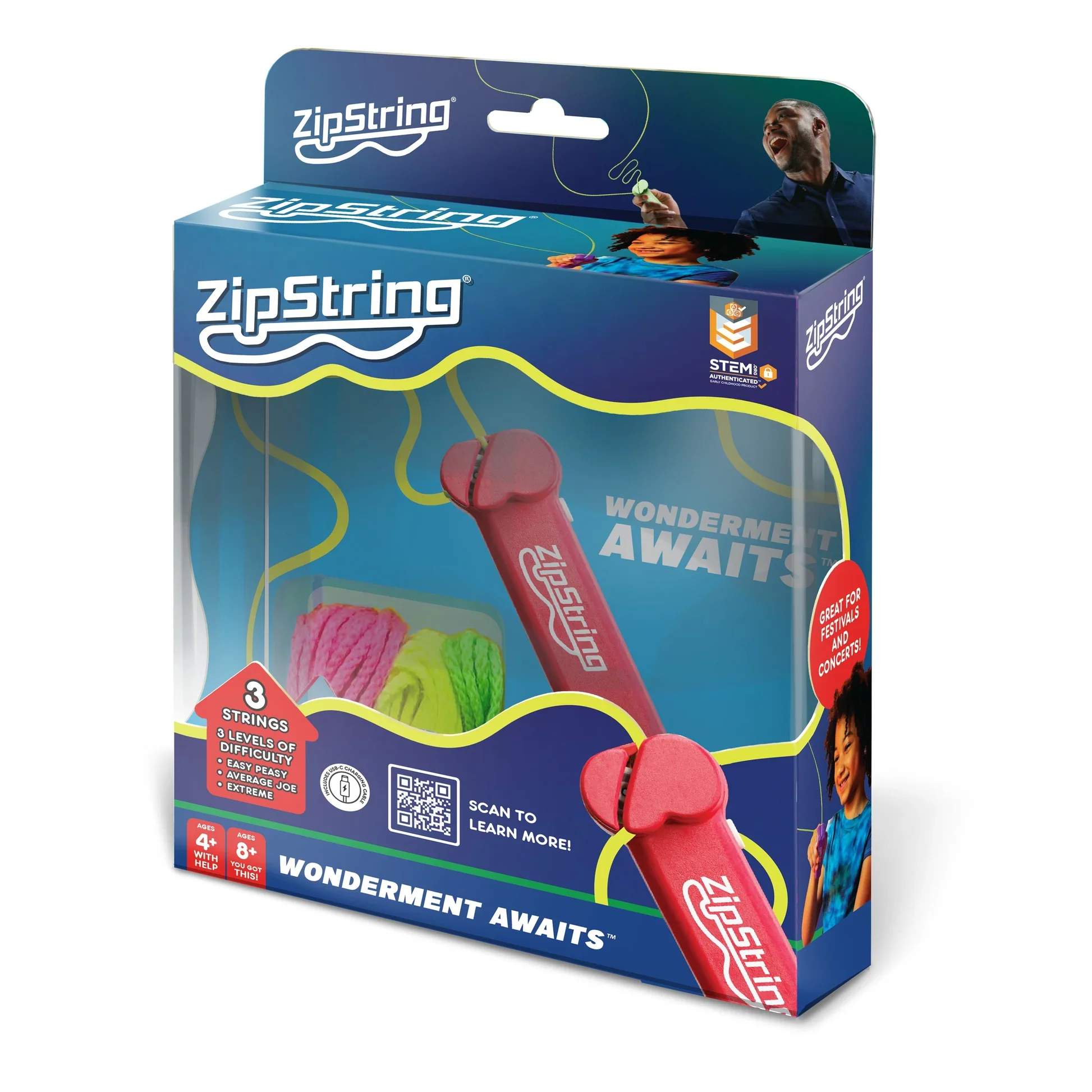 ZIP STRING ROCK'IT RED