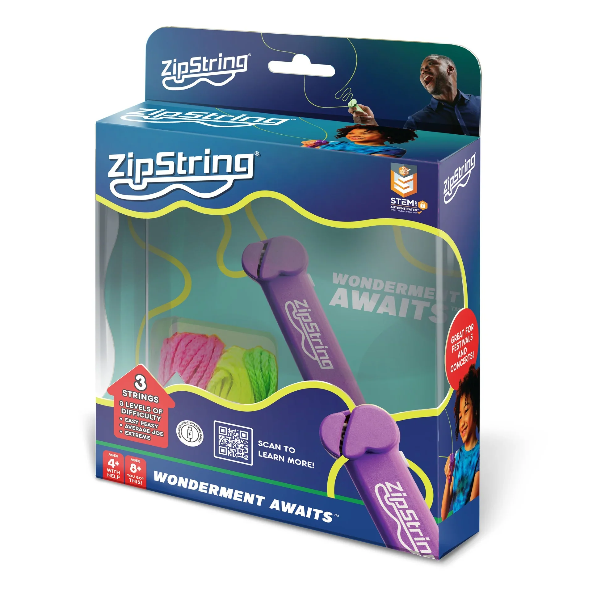 ZIP STRING VIVACIOUS VIOLET