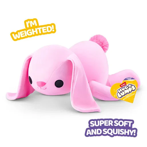 ZURU HUG-A-LUMPS WEIGHTED PLUSH HAZEL THE BUNNY - Image 2