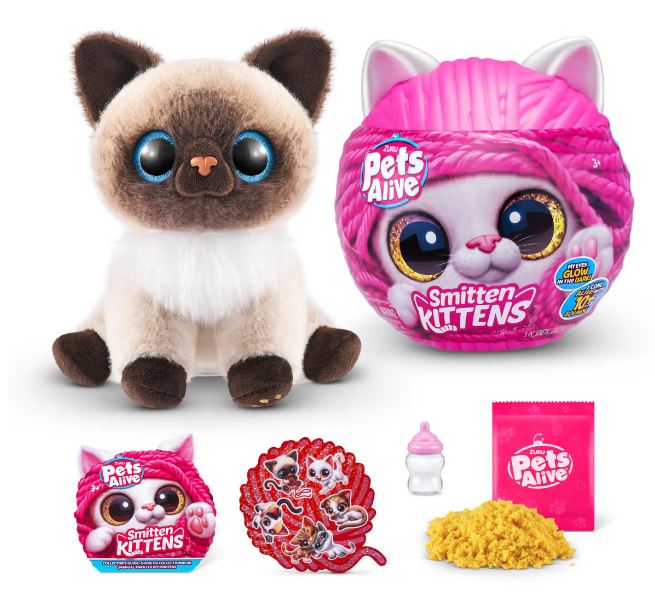 ZURU PETS ALIVE SMITTEN KITTENS INTERACTIVE PLUSH - Image 4