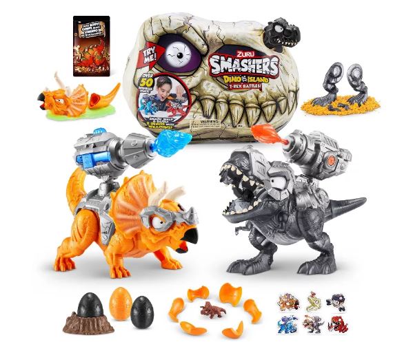 ZURU SMASHERS - DINO ISLAND T REX BATTLES PLAYSET - Image 2