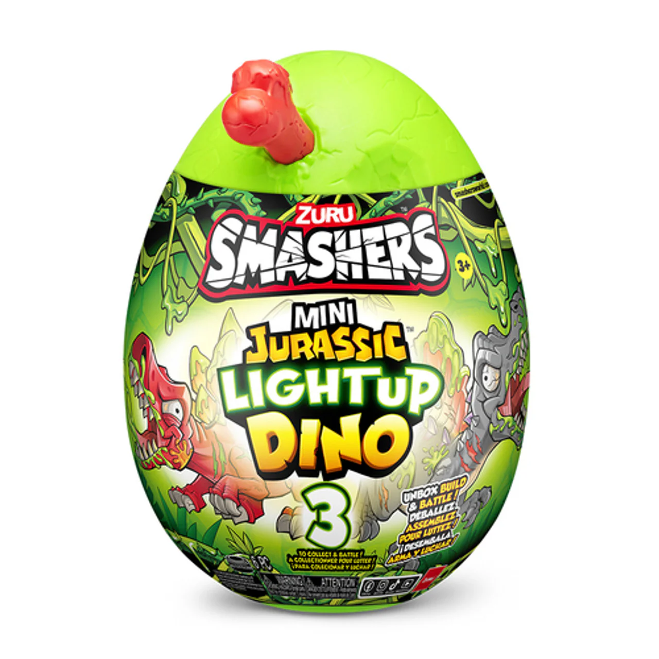 ZURU SMASHERS - MINI JURASSIC LIGHT UP DINO