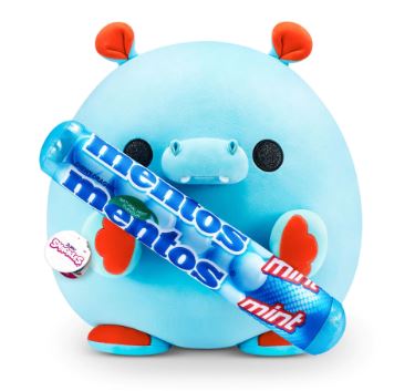 ZURU - SNACKLES PLUSH SUPER SIZE - HUGH HIPPO WITH MENTOS