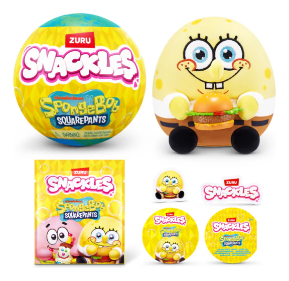 ZURU SNACKLES SPONGEBOB SQUAREPANTS 5 INCH MYSTERY PLUSH - Image 2