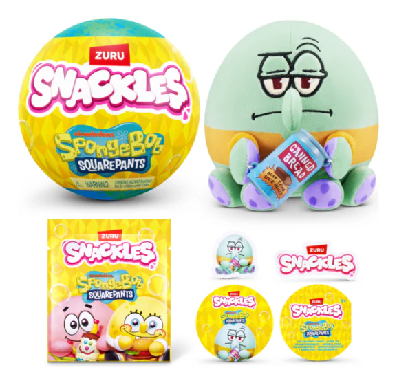 ZURU SNACKLES SPONGEBOB SQUAREPANTS 5 INCH MYSTERY PLUSH - Image 4