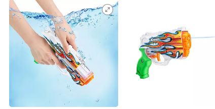 ZURU X SHOT-FAST FILL WATER GUN-NANO-ORANGE FLAME - Image 3
