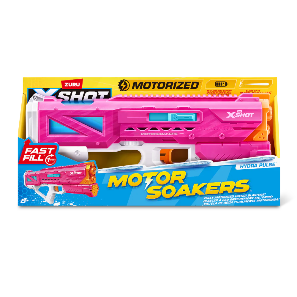 ZURU XSHOT FAST FILL MOTOR SOAKERS - HYDRA PULSE PINK