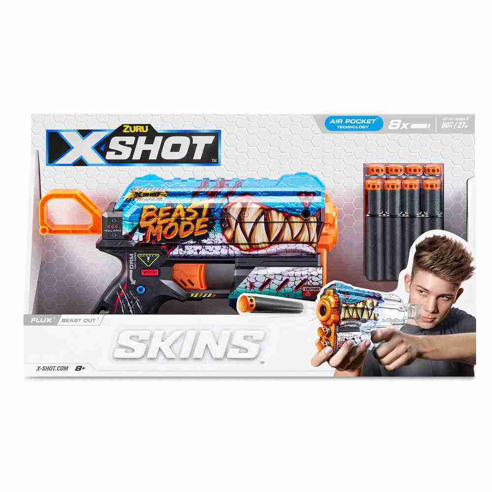 ZURU XSHOT FLUX SKINS BEAST OUT BLASTER - Image 3