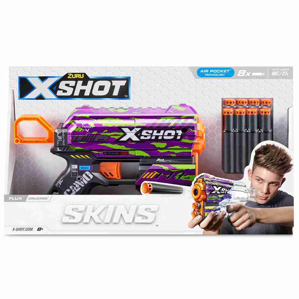 ZURU XSHOT FLUX SKINS CRUCIFER BLASTER