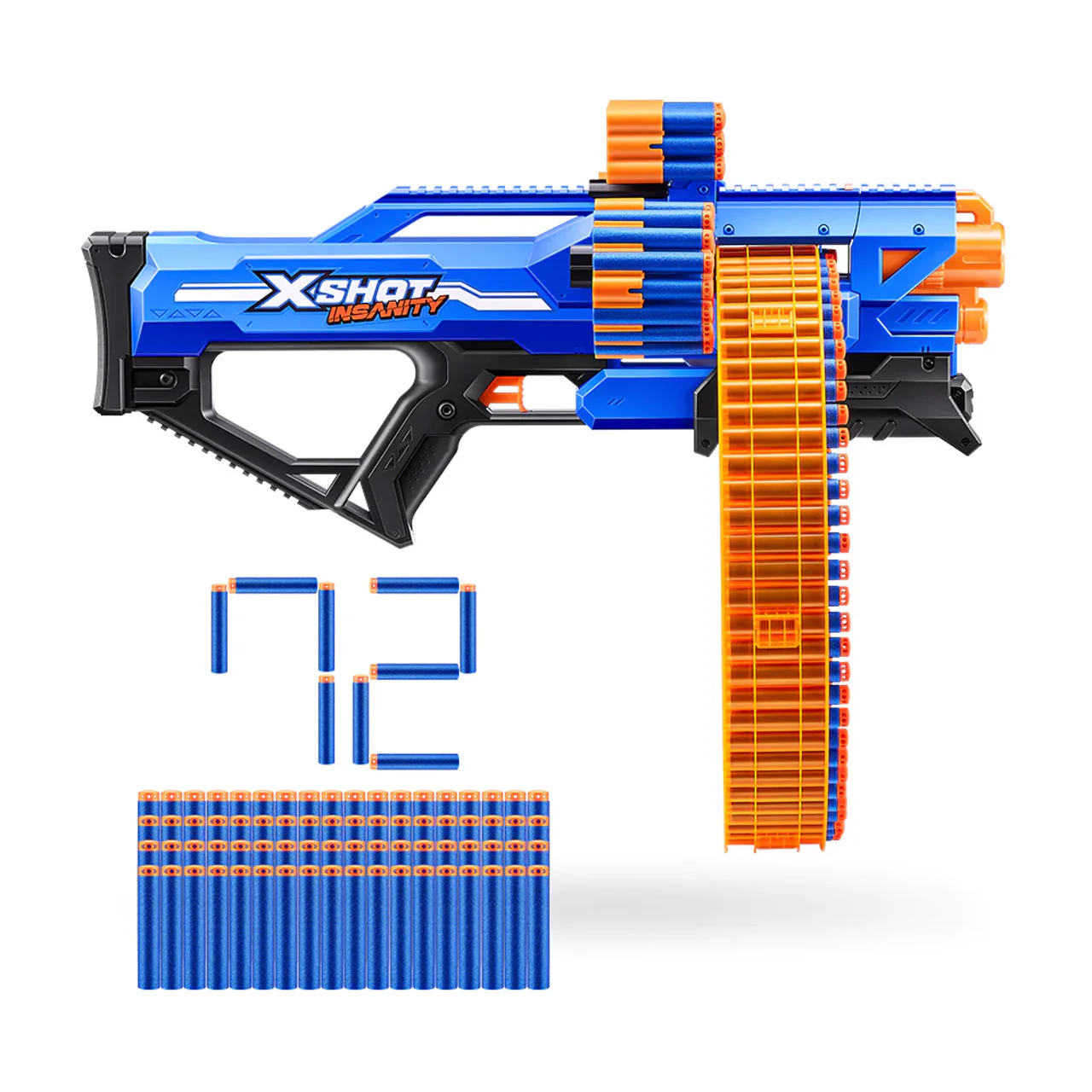 ZURU XSHOT INSANITY MEGA BARREL W/ 72 DARTS - Image 4