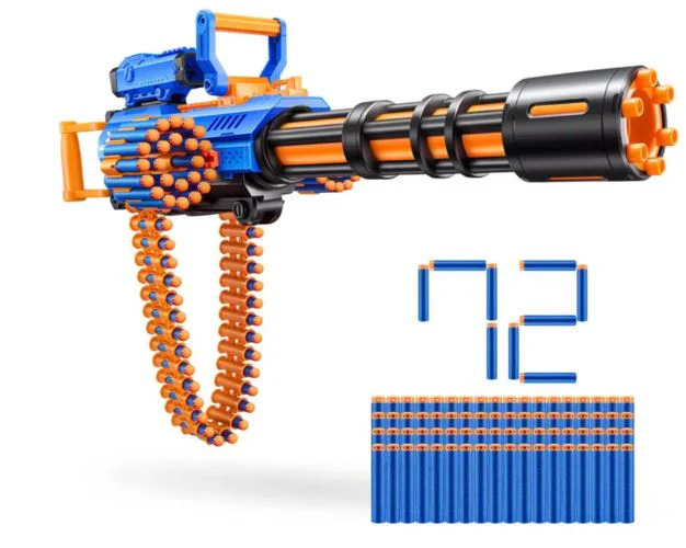 ZURU XSHOT-INSANITY-MOTORISED GATLING BLASTER WITH TRIPOD-72 DARTS - Image 3