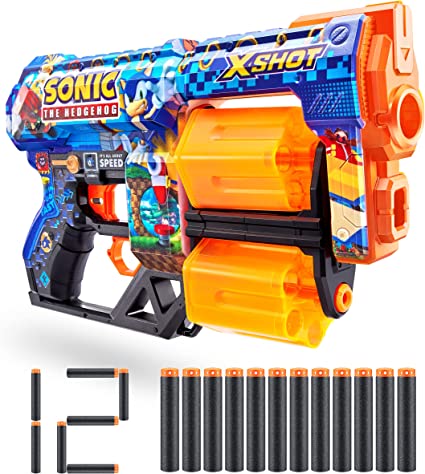 ZURU XSHOT SKINS - SONIC THE HEDGEHOG